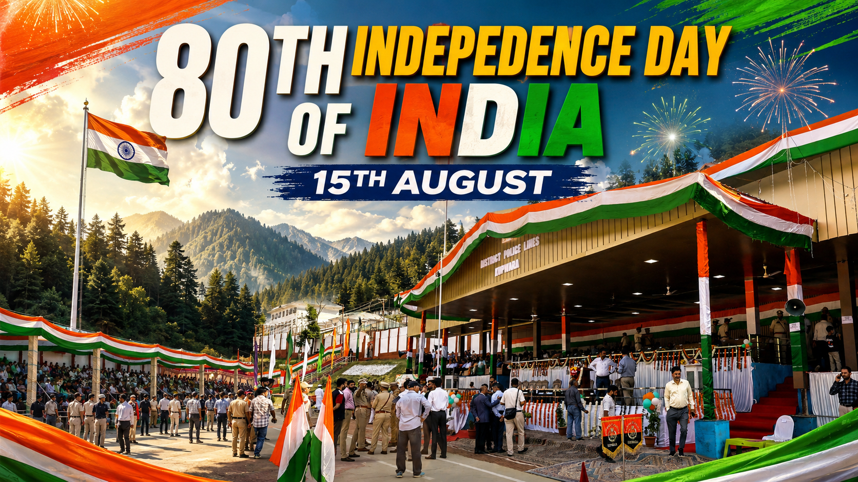 80th INDEPENDENCE DAY OF INDIA CELEBRATED AT DPL KUPWARA