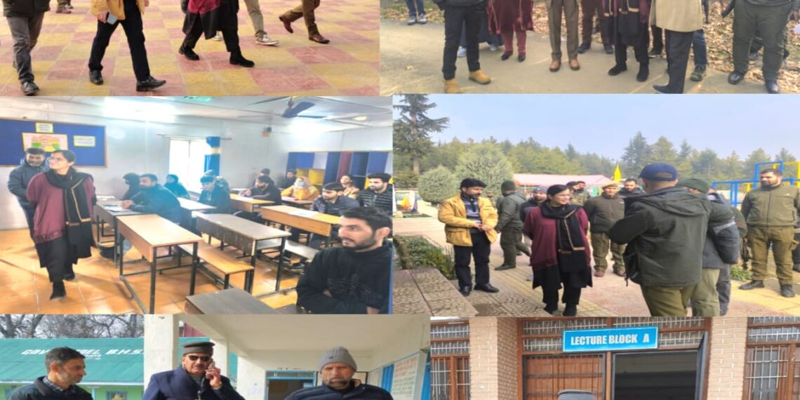 DC Kupwara Inspects JKSSB Examination Centers, takes stock of facilities
