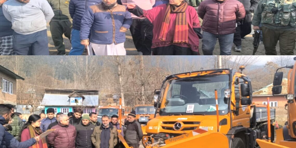 DC kupwara visits ME department reviews winter preparedness