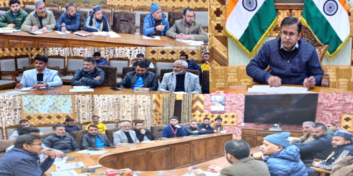 District Administration Kupwara holds meeting of officers from DoT to Enhance Mobile and Internet Connectivity across district