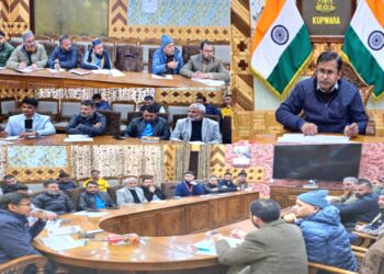 District Administration Kupwara holds meeting of officers from DoT to Enhance Mobile and Internet Connectivity across district
